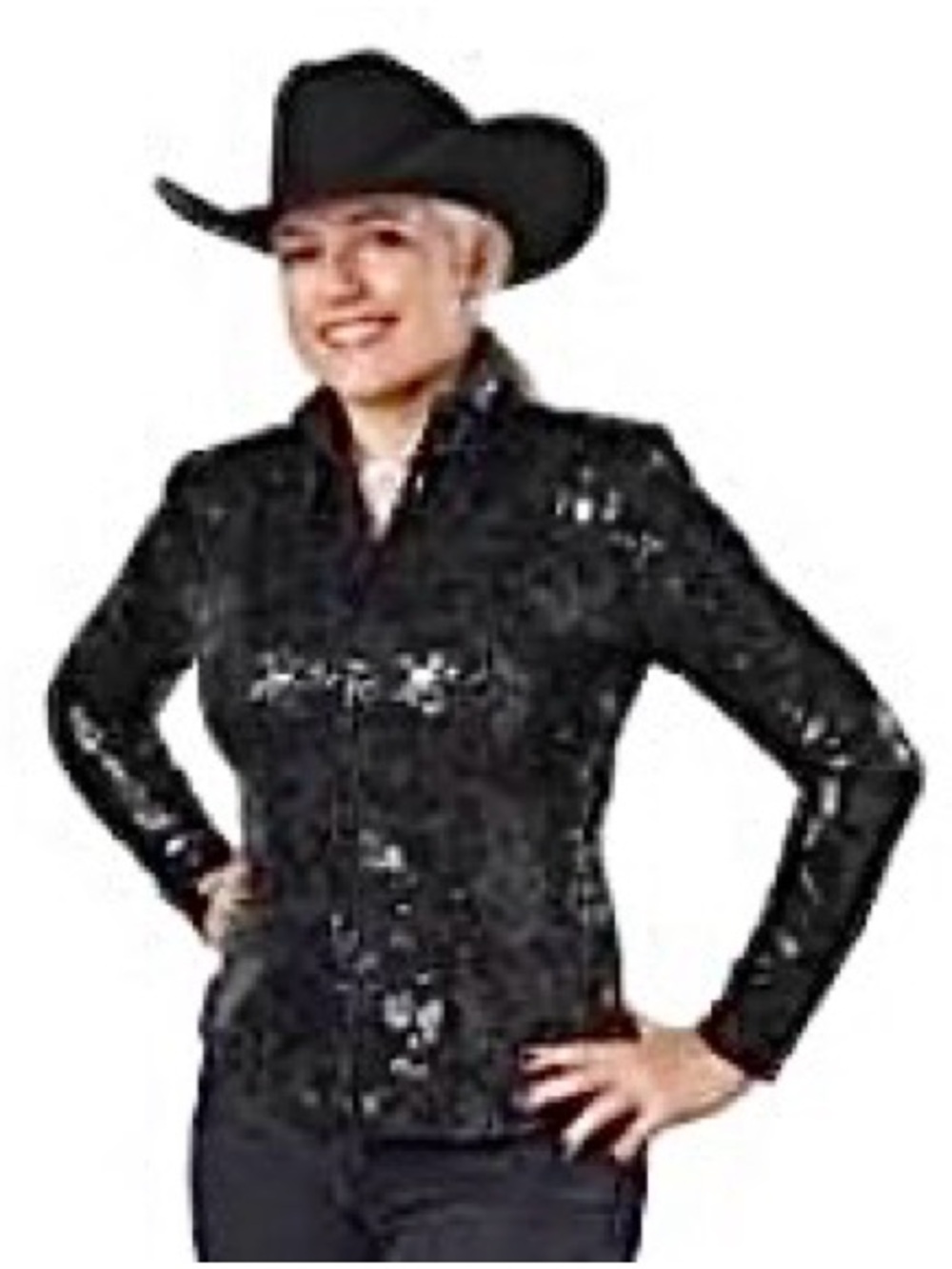 Hobby Horse Limited Edition Hadley Black Sequin Zip Show Jacket